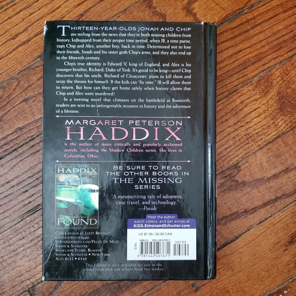 Sent, The Missing: Book 2, Margaret Peterson Haddix, Hardcover, Painted Edges